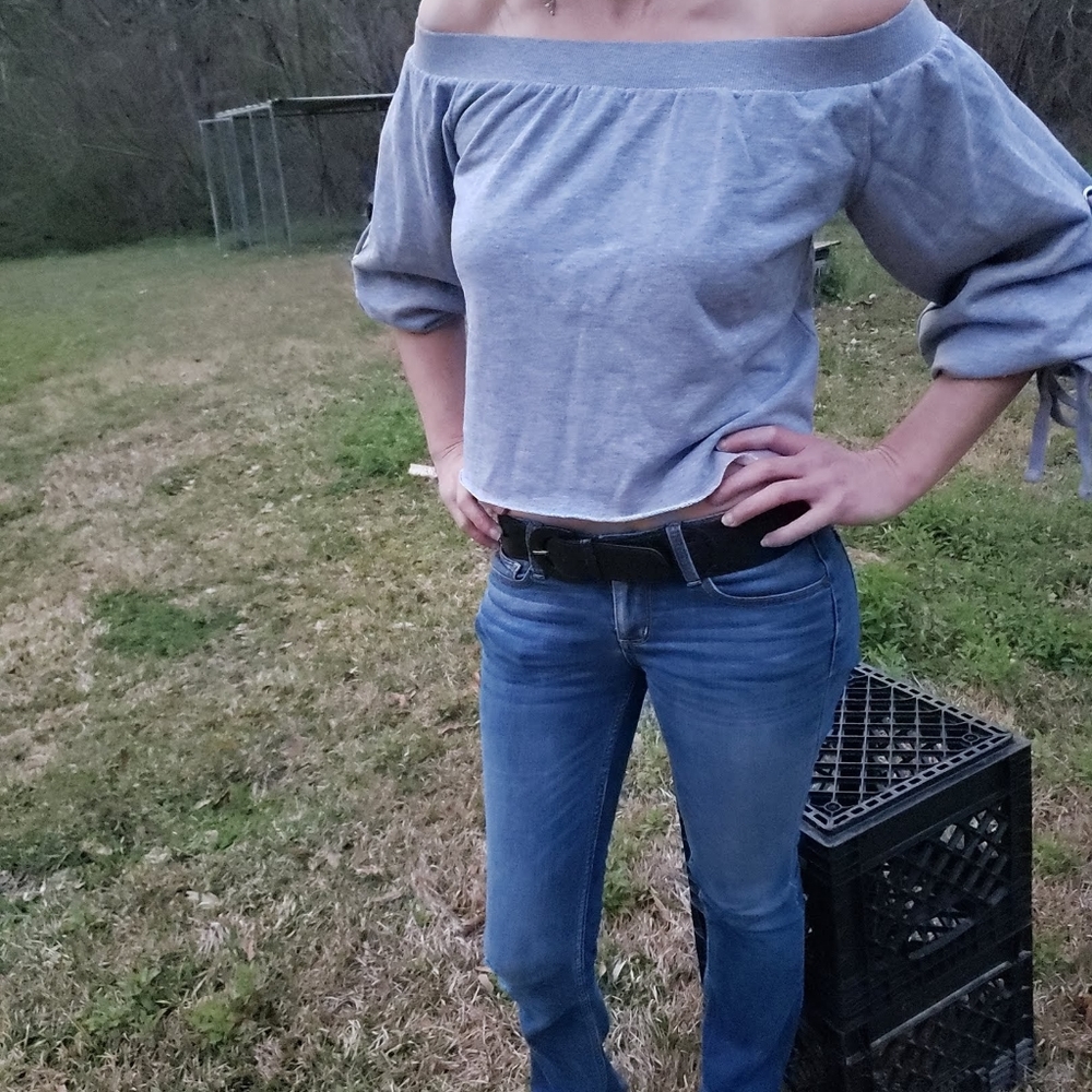 Grey women's top Rome an Juliet Couture